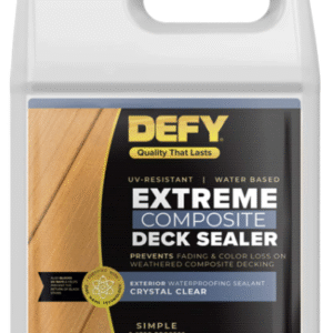 DEFY Crystal Clear Composite Deck Waterproofing Sealer, 1 Gallon