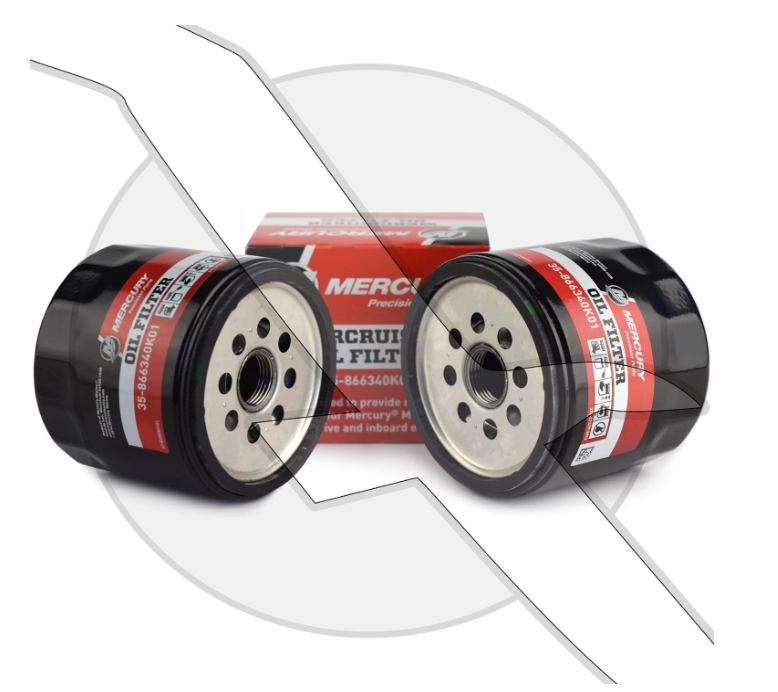 2-Pack Mercury Marine Mercruiser Oil Filter 35-866340K01 – SDK