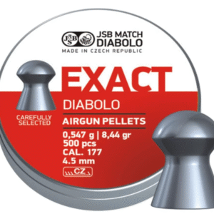 JSB Match Diabolo Exact .177 Cal, 8.44 Grains, Domed, 500ct, 4.53mm