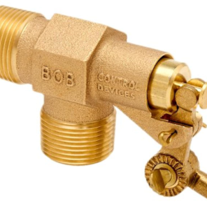 R400-1 R400 Series Bob Red Brass Float Valve, 1" NPT Male Inlet x 1" NPT Male Outlet, 68.5 gpm at 85 psi Pressure