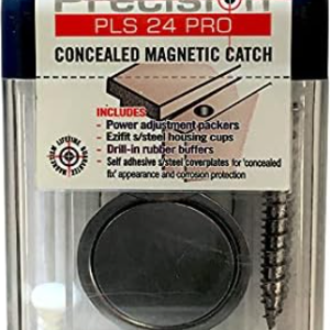 PLS 24 PRO Concealed Magnetic Catch for Light to Heavy Duty Doors with Thickness Greater Than 30 mm (1.18"), Pack of 2